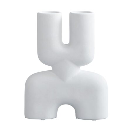 101 Copenhagen Cobra Double mini vase 28x22 cm Bone white
