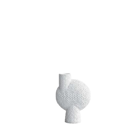 101 Copenhagen - Sphere Vase Bubl Shisen Medio Bone Hvid