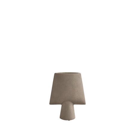 101 Copenhagen Sphere Vase Square Mini H: 25 cm - Taupe OUTLET