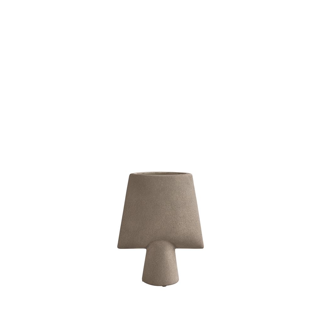 101 Copenhagen Sphere Vase Square Mini H: 25 cm - Taupe OUTLET 101 Copenhagen Sphere Vase Square Mini H: 25 cm - Taupe OUTLET