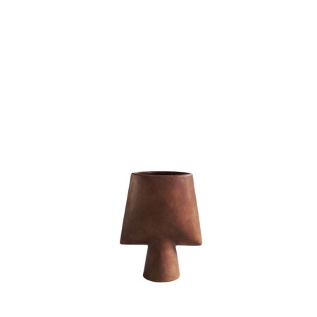 101 Copenhagen Sphere Vase Square Mini H: 25 cm - Terracotta OUTLET