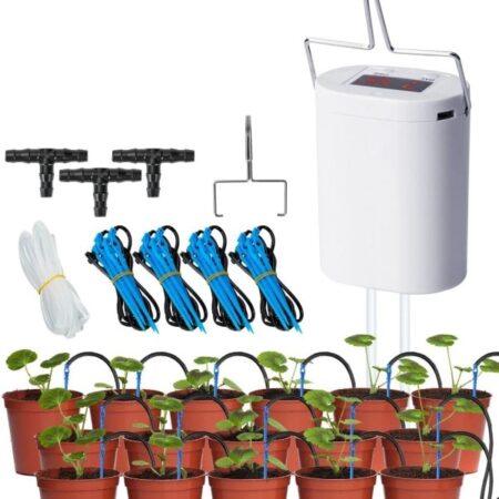 12 Pumpe Automatisk Plante Blomst Vanding Pumpe Hjem Sprinkler Dryp Virrigation Enhed Pumpe Timer System Kit Have Værktøj