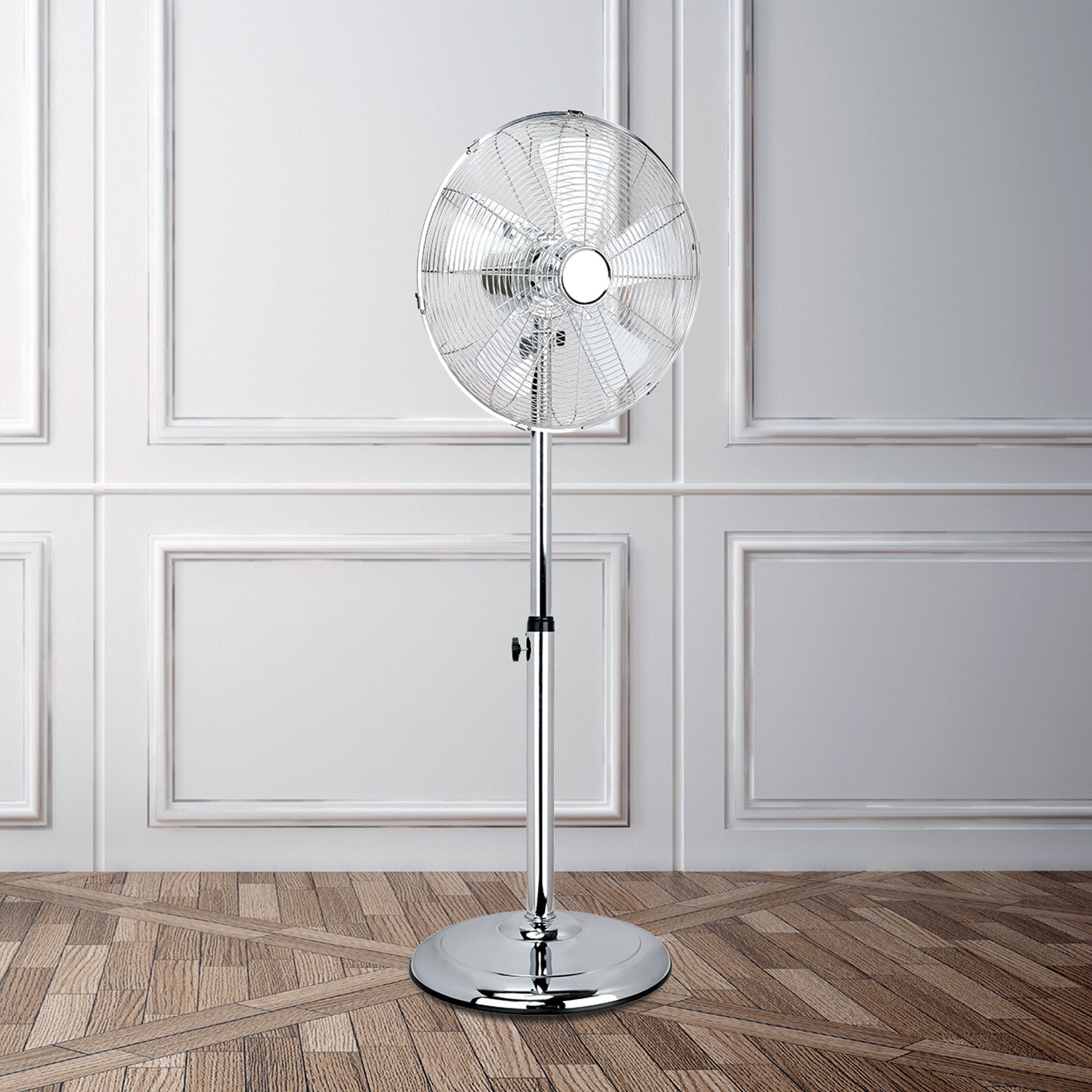 16" Chrome Pedestal Fan Chrome 16" Chrome Pedestal Fan Chrome