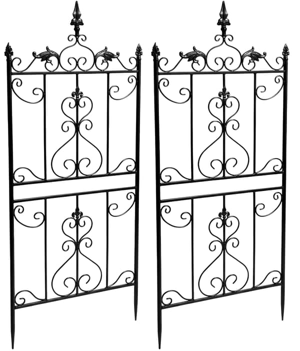 2-pak Metal Espalier Myrte - Klatrehjælp i landlig stil til roser, klematis, højbed, have, altan, terrasse 2-pak Metal Espalier Myrte - Klatrehjælp i landlig stil til roser, klematis, højbed, have, altan, terrasse