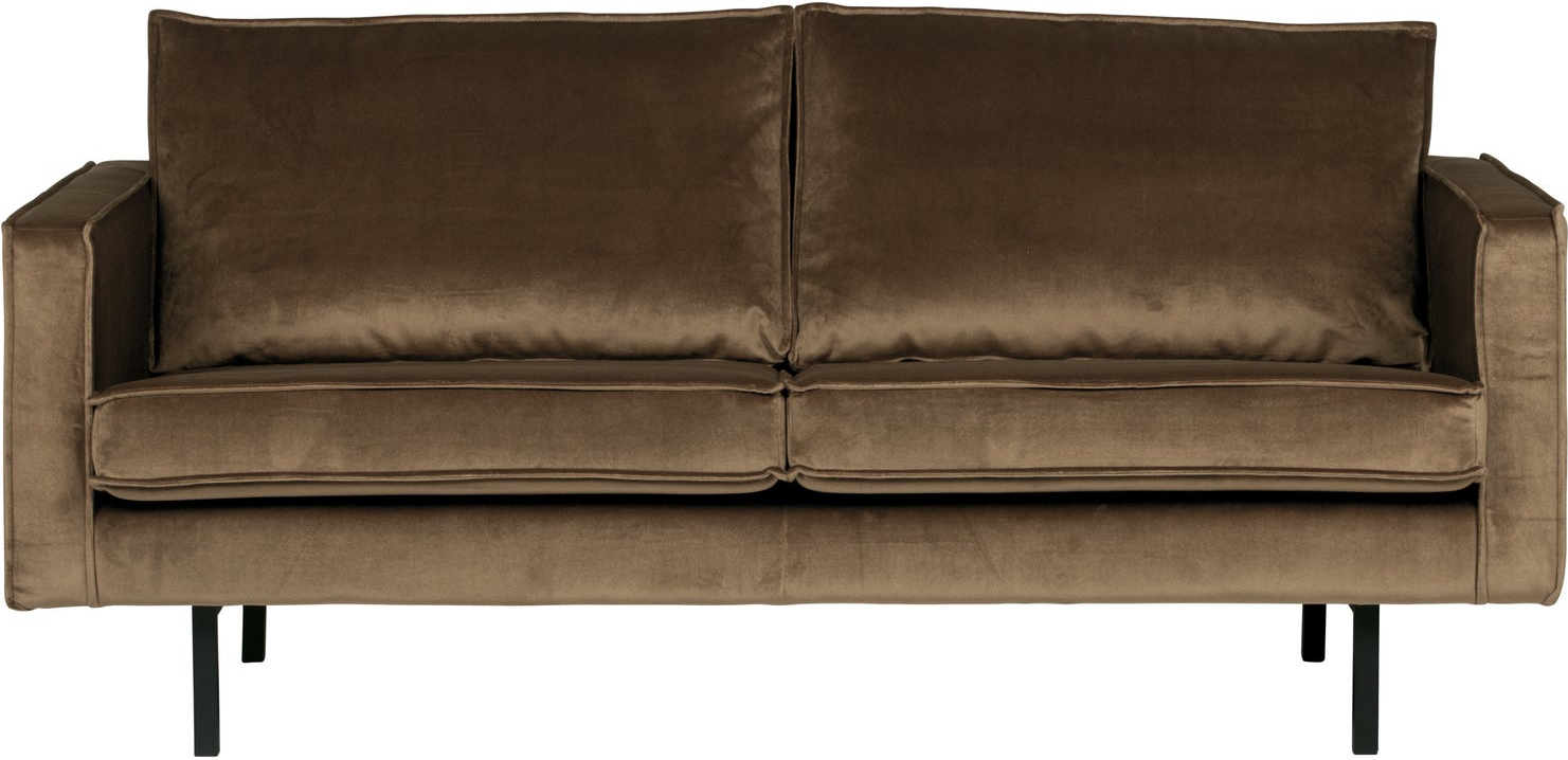 2,5-personers sofa WOOOD Rodeo velour taupe 190 cm højben fast siddekomfort skum og zigzag-fjedre 2,5-personers sofa WOOOD Rodeo velour taupe 190 cm højben fast siddekomfort skum og zigzag-fjedre