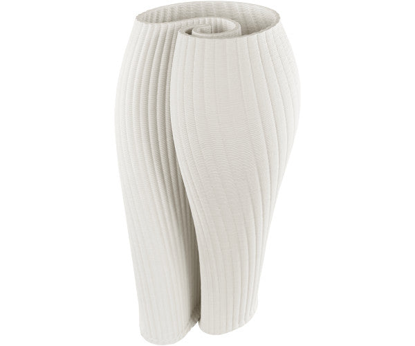 3D Printed Shell vase - 28x15 - hvid 3D Printed Shell vase - 28x15 - hvid