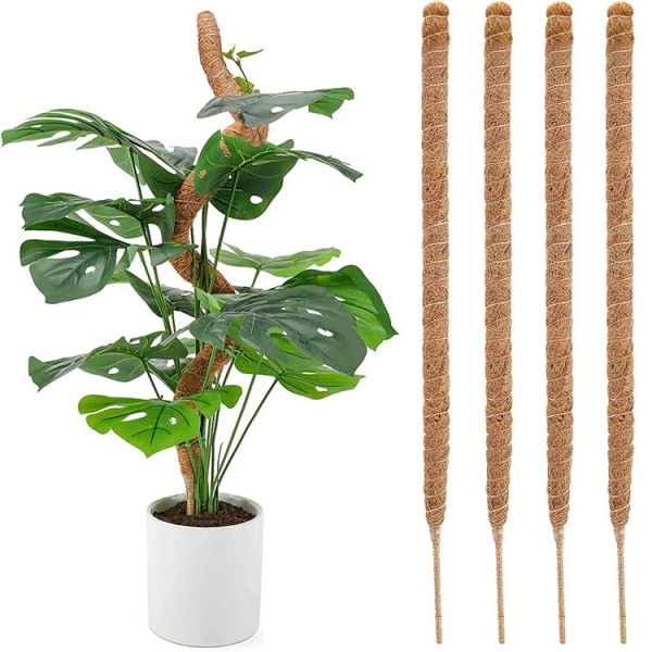 4 stk Monstera mosstænger til indend⌀rs planter, b⌀jelig planteholder 4 stk Monstera mosstænger til indend⌀rs planter, b⌀jelig planteholder