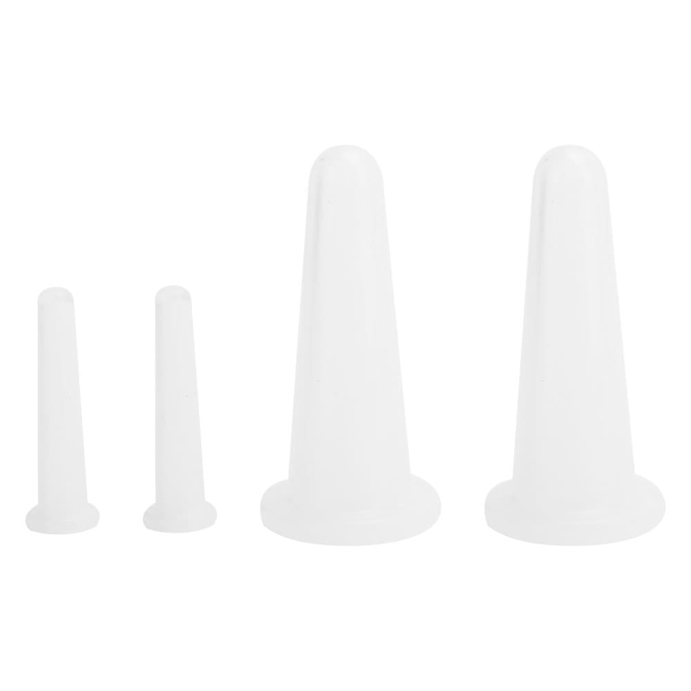 4 stk. silikone massagekop fugtabsorberende krukke ansigtscupping kop krop sundhedspleje hvid 2 store 2 små 4 stk. silikone massagekop fugtabsorberende krukke ansigtscupping kop krop sundhedspleje hvid 2 store 2 små