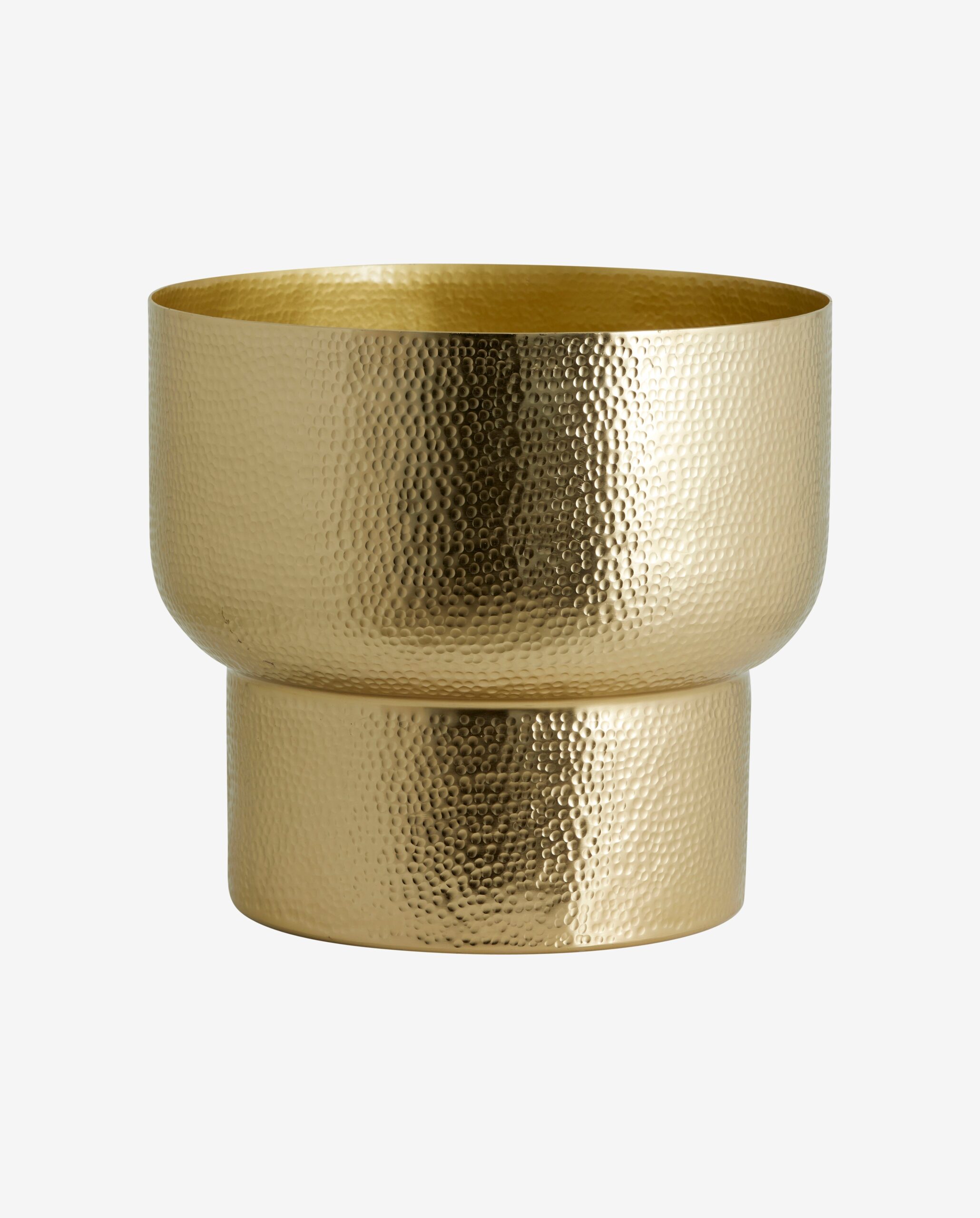 ALIMIA urtepotte i aluminium ø31 cm - guld finish ALIMIA urtepotte i aluminium ø31 cm - guld finish