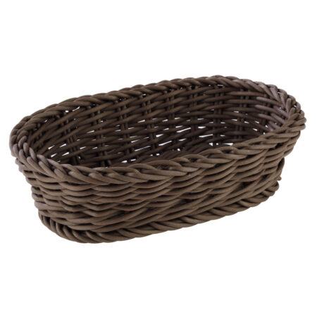 APS Kurv Profi Line oval; 19x12x6 cm (LxBxH); M⌀rkebrun; Oval