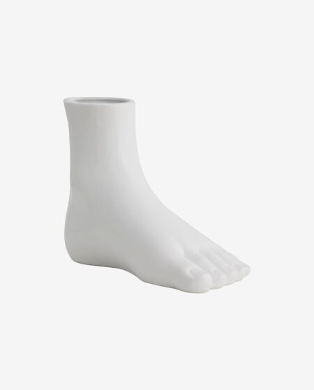ARUBA vase i keramik - h19,5 cm - hvid
