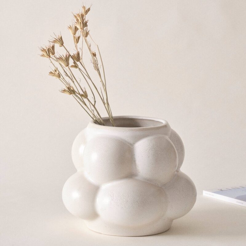 ASTI vase/krukke - højde 25 cm Offwhite ASTI vase/krukke - højde 25 cm Offwhite
