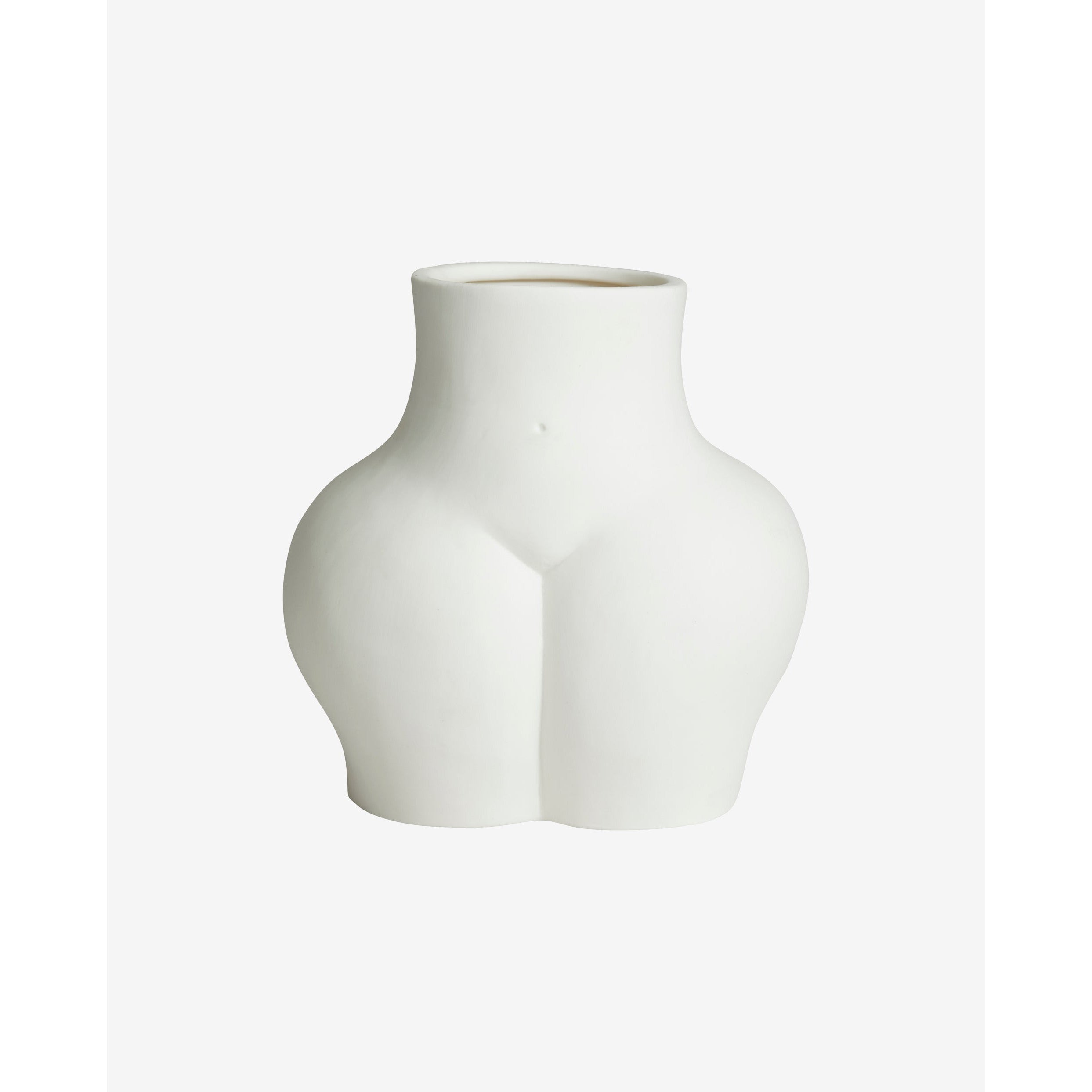 AVAJI lower body - vase i keramik - h23 cm - hvid AVAJI lower body - vase i keramik - h23 cm - hvid