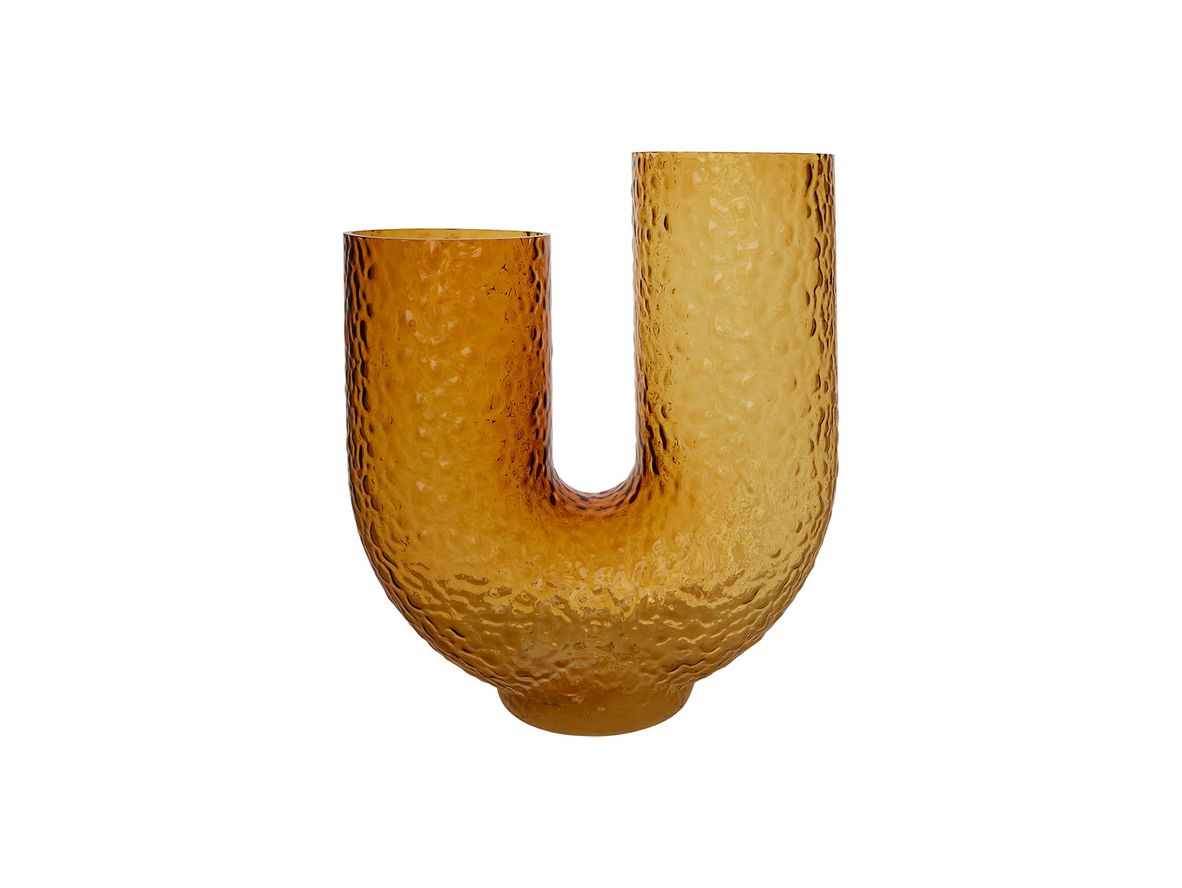 AYTM - ARURA Vase - Vase - Amber Large - L34 x W14 x H40 cm AYTM - ARURA Vase - Vase - Amber Large - L34 x W14 x H40 cm
