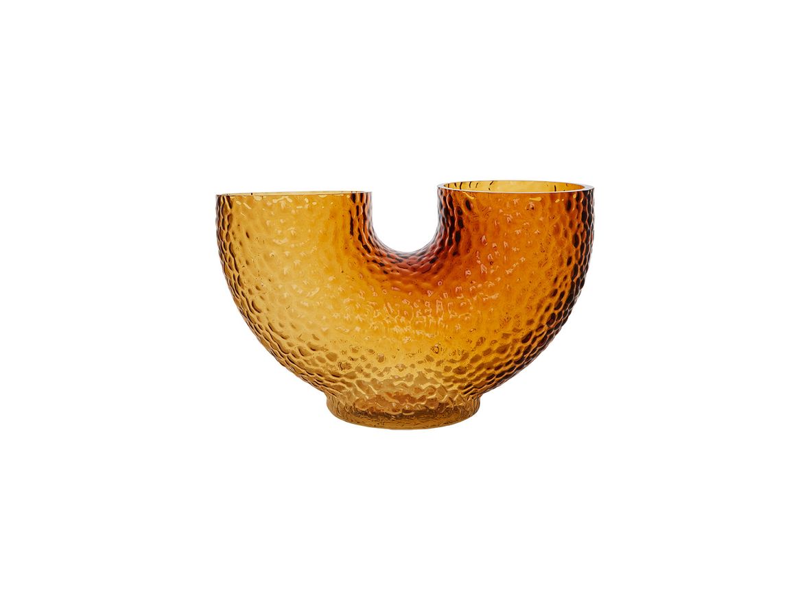 AYTM - ARURA Vase - Vase - Amber Small - L34 x W14 x H19 cm AYTM - ARURA Vase - Vase - Amber Small - L34 x W14 x H19 cm