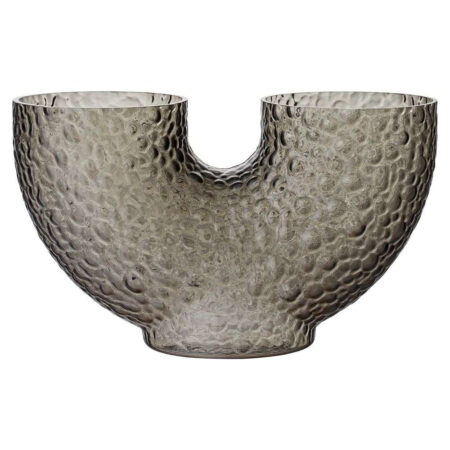 AYTM - Arura Low Glass Vase Black
