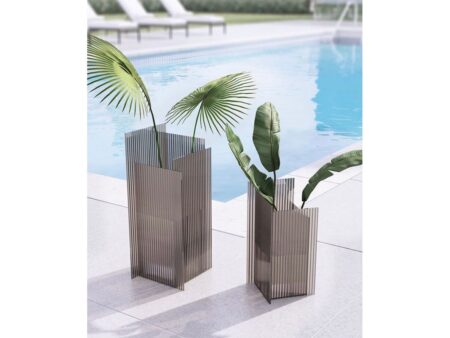 AYTM - FLOS Vase - Vase - Taupe - L16xW16xH30 cm