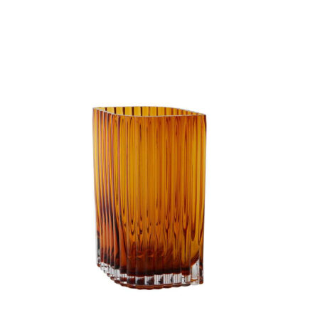 AYTM - Folium Vase H25 Amber