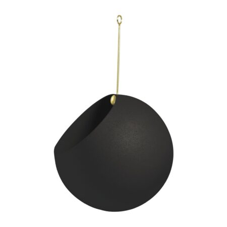 AYTM GLOBE hængende krukke Ø17 cm h28 cm Black