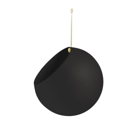 AYTM GLOBE hængende krukke Ø21 cm h32 cm Black