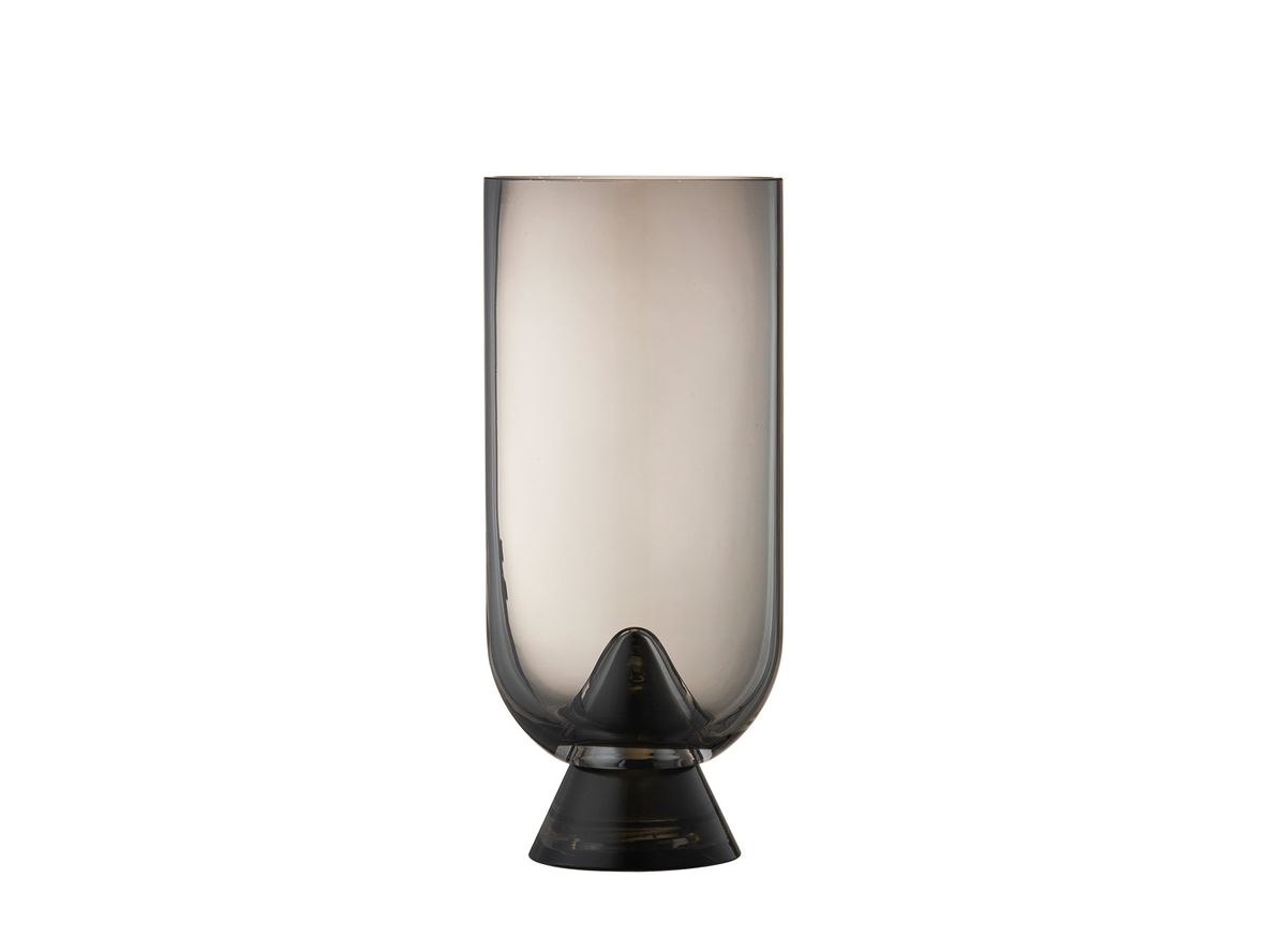 AYTM - Glacies Vase - Vase - Black - Ø7,6 x H18 cm (small) AYTM - Glacies Vase - Vase - Black - Ø7,6 x H18 cm (small)