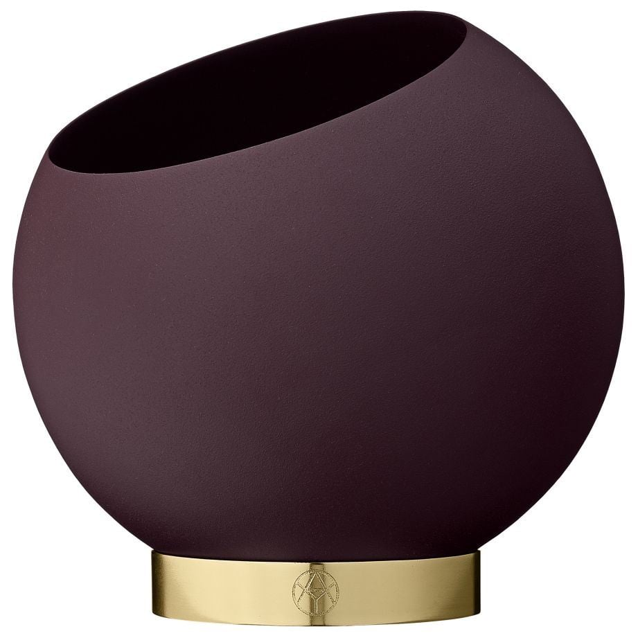 AYTM Globe Blomsterkrukke Ø: 17 cm - Bordeaux AYTM Globe Blomsterkrukke Ø: 17 cm - Bordeaux