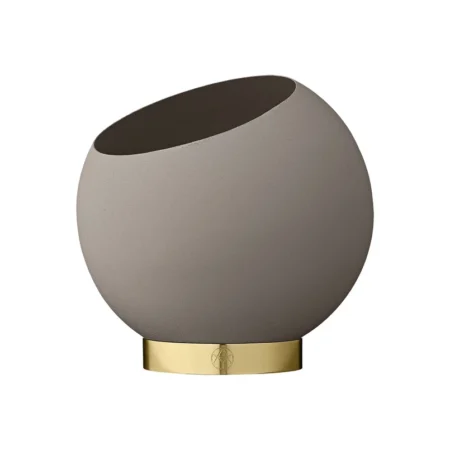 AYTM - Globe Blomsterskjuler Ø17xH15,4 Taupe/Gold