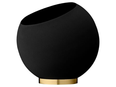 AYTM - Globe Flowerpot - Urtepotte - Black L - Ø37 x H32,3 cm