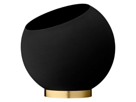 AYTM - Globe Flowerpot - Urtepotte - Black M - Ø30 x H26,6 cm