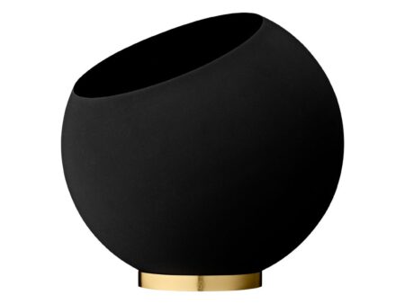 AYTM - Globe Flowerpot - Urtepotte - Black XL - Ø43 x H37,4 cm