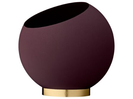 AYTM - Globe Flowerpot - Urtepotte - Bordeaux M - Ø30 x H26,6 cm