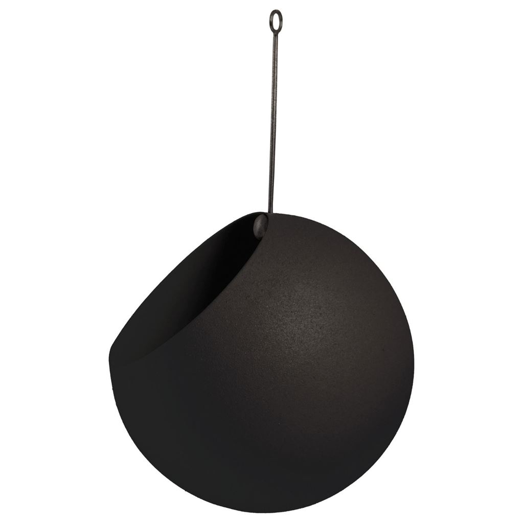 AYTM Globe Hængende Blomsterkrukke Ø: 21 cm - Black AYTM Globe Hængende Blomsterkrukke Ø: 21 cm - Black