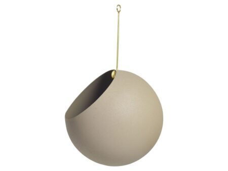 AYTM - Globe Hangning Flowerpot - Krukke - Taupe Small - Ø17 x H28 cm