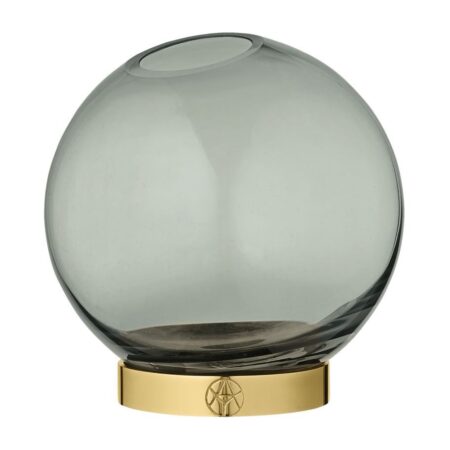 AYTM Globe Vase Ø: 10 cm - Forest/Gold OUTLET