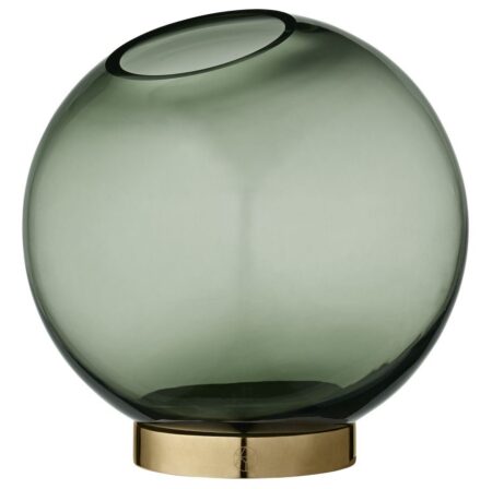 AYTM Globe Vase Ø: 17 cm - Forest/Gold OUTLET
