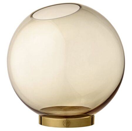 AYTM Globe Vase Ø: 21 cm - Amber/Gold