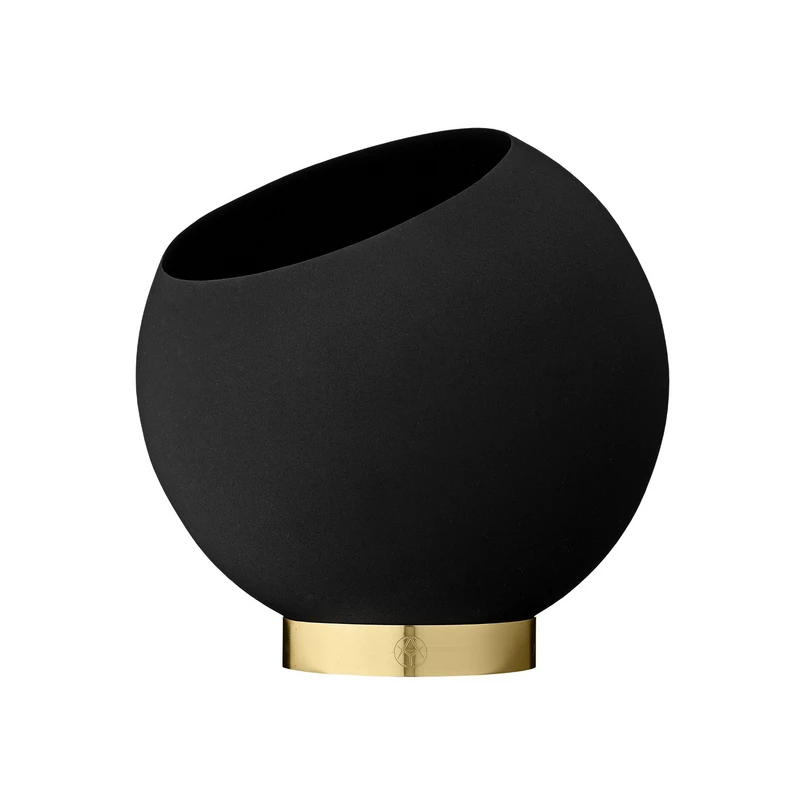 AYTM - Globe plantepotte Ø21xH18,8 Sort/Guld AYTM - Globe plantepotte Ø21xH18,8 Sort/Guld