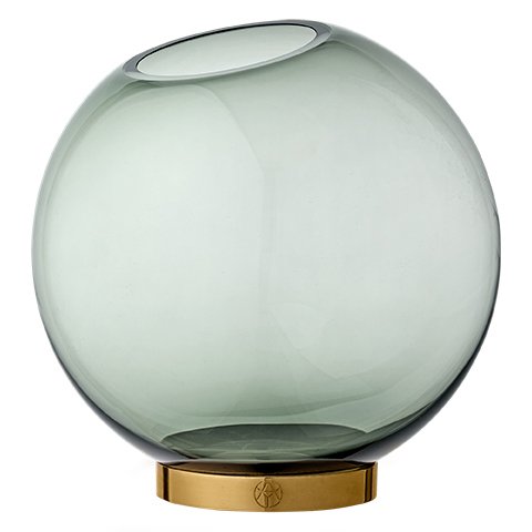AYTM Globe vase grøn-messing → Se online her!