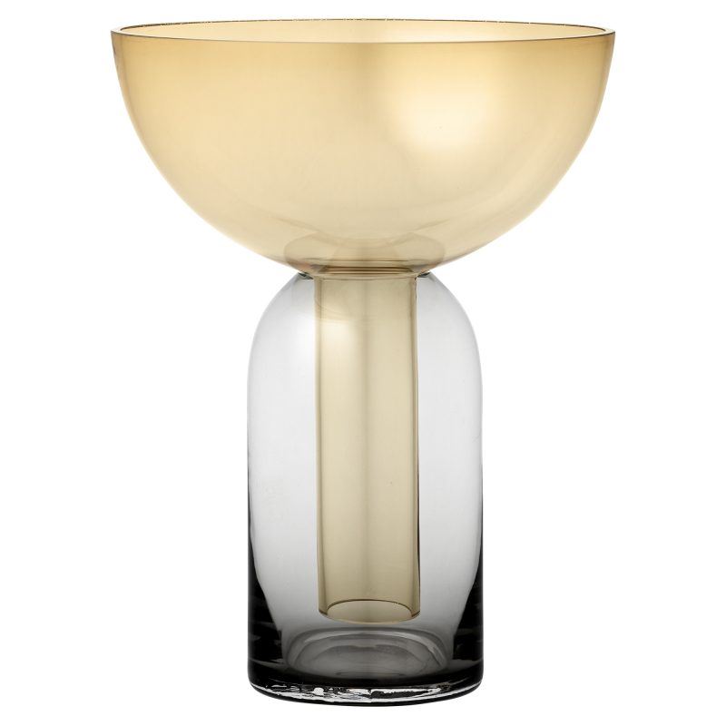 AYTM TORUS Vase H: 19,5 cm - Black/Amber AYTM TORUS Vase H: 19,5 cm - Black/Amber