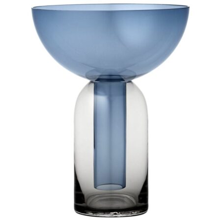 AYTM TORUS Vase H: 19,5 cm - Black/Navy