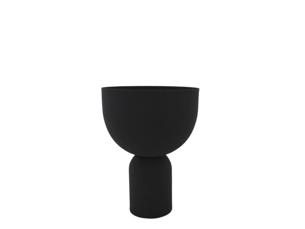 AYTM - Torus Flowerpot - Vase - Black - Large - Ø22xH30,6 CM AYTM - Torus Flowerpot - Vase - Black - Large - Ø22xH30,6 CM