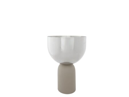 AYTM - Torus Flowerpot - Vase - Silver/Taupe - Small - Ø17xH23 CM
