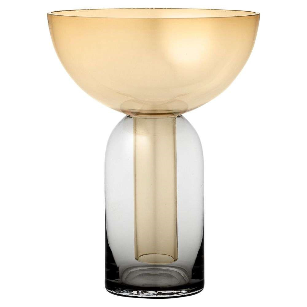 AYTM - Torus Vase Ø15 Black/Amber AYTM - Torus Vase Ø15 Black/Amber