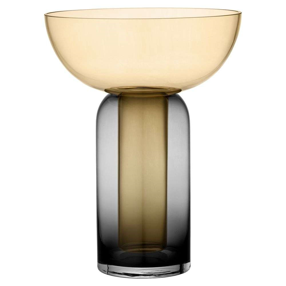 AYTM - Torus Vase Ø25 Black/Amber AYTM - Torus Vase Ø25 Black/Amber