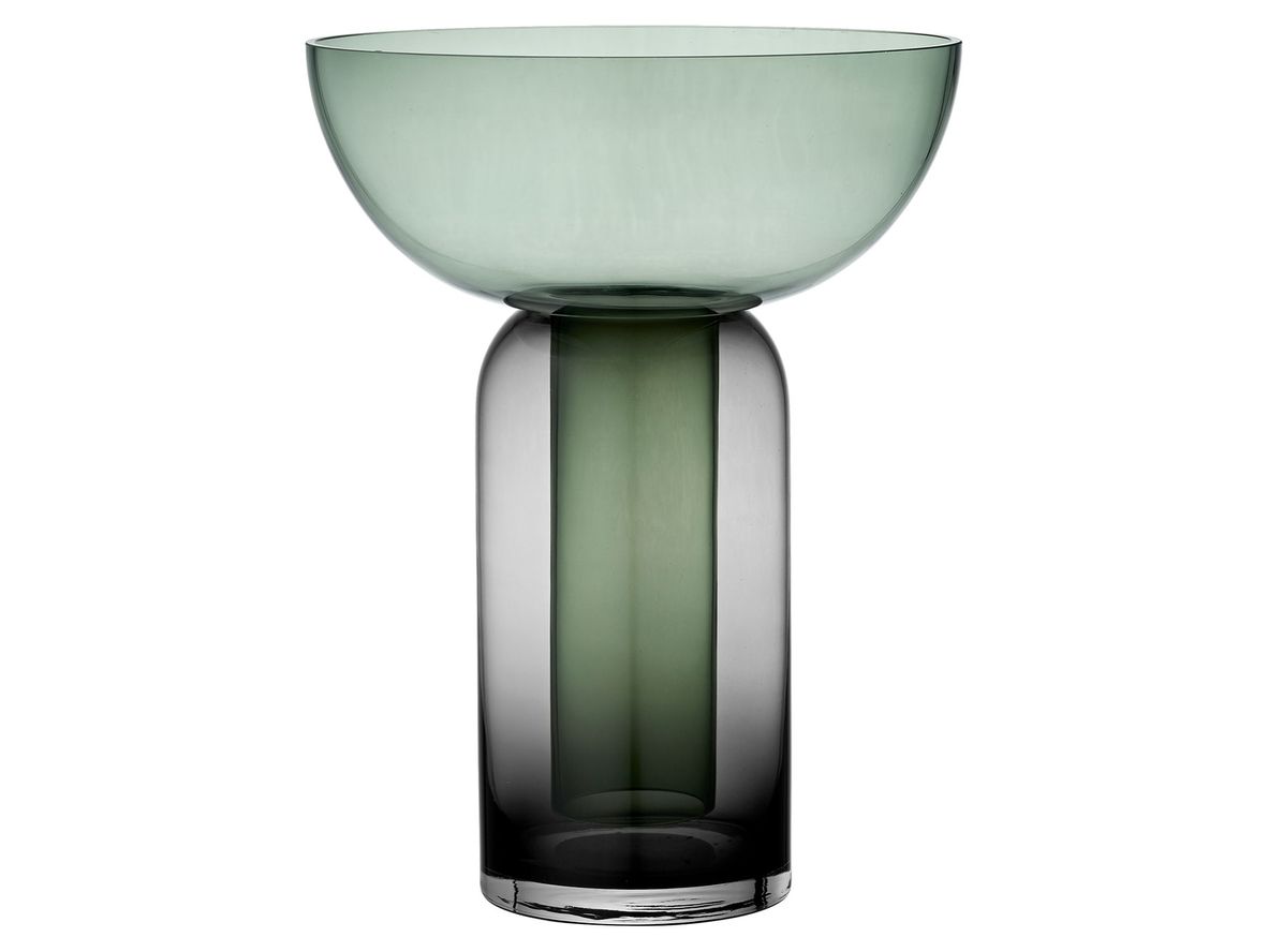 AYTM - Torus glass vase - Vase - Large - Black/Forest - Ø25 x H33 cm AYTM - Torus glass vase - Vase - Large - Black/Forest - Ø25 x H33 cm
