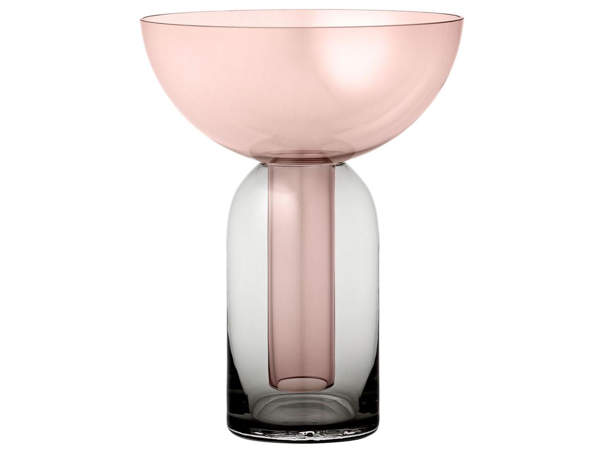 AYTM - Torus glass vase - Vase - Small - Black/Rose - Ø15 x H19,5 cm AYTM - Torus glass vase - Vase - Small - Black/Rose - Ø15 x H19,5 cm