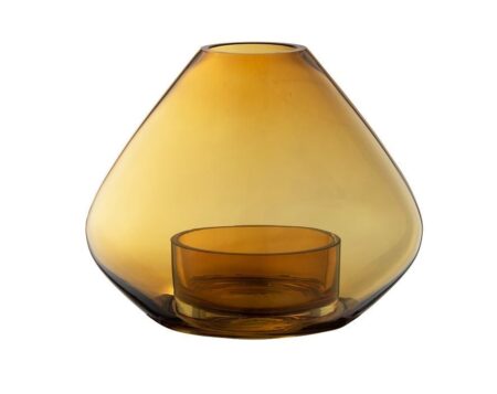 AYTM Uno Lysestage/Vase Ø: 14,5 cm - Amber