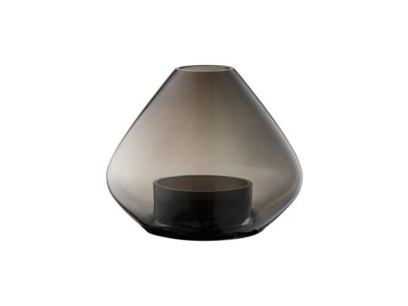 AYTM - Uno kombineret lanterne og vase - Vase - Sort - Ø25,9 x H21 cm