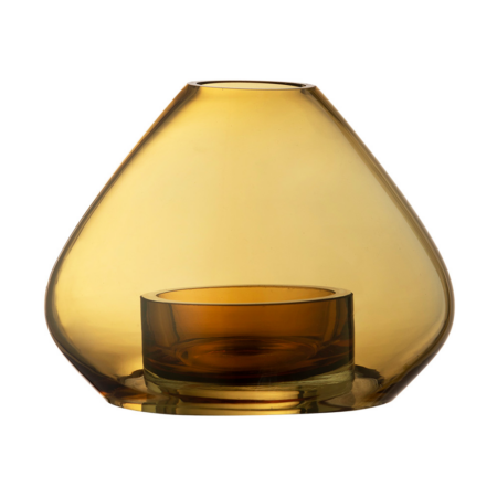 AYTM Uno lanterne/vase 12 cm Amber
