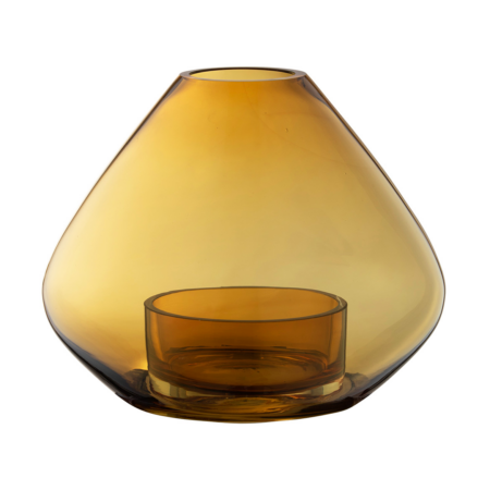 AYTM Uno lanterne/vase 21 cm Amber